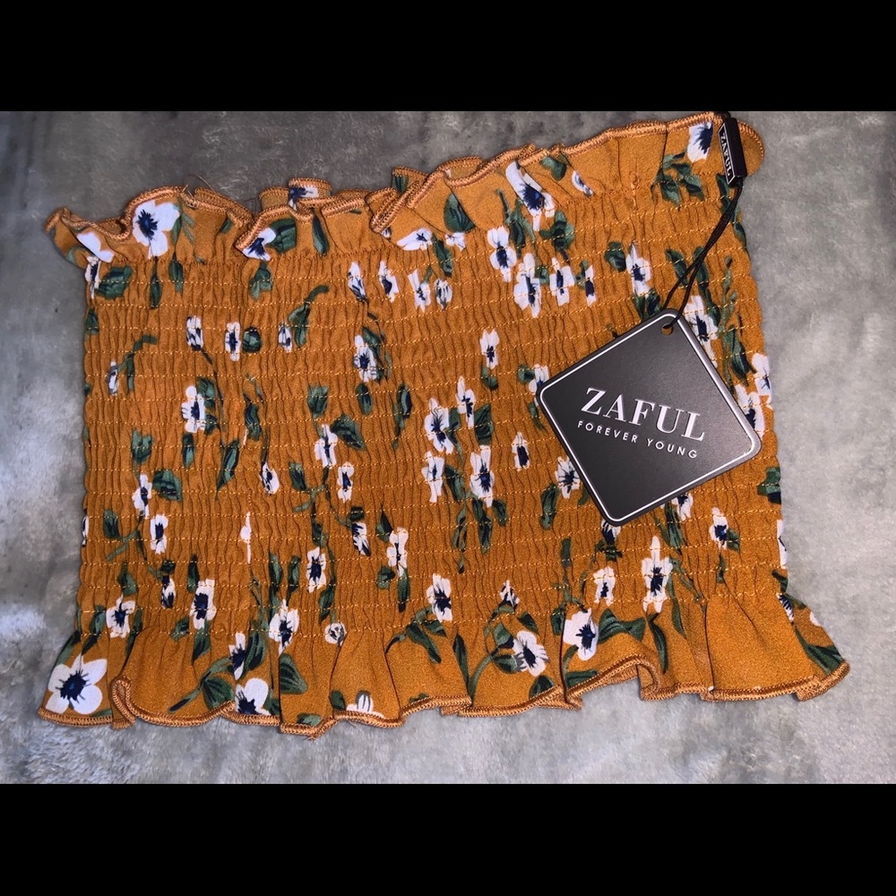 Floral tube top
